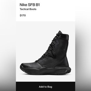Nike Tactical black boots